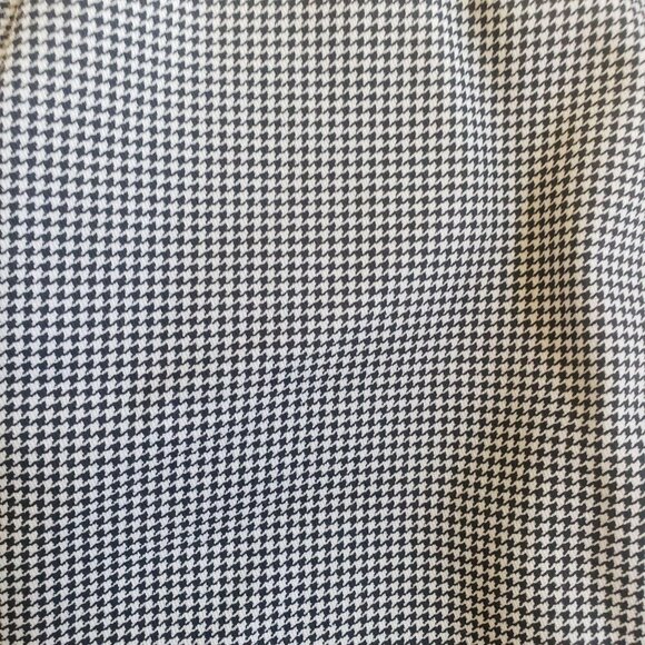 Chef Pants Black & White Houndstooth Unisex Elastic Waist Two Large Pockets - Picture 2 of 5